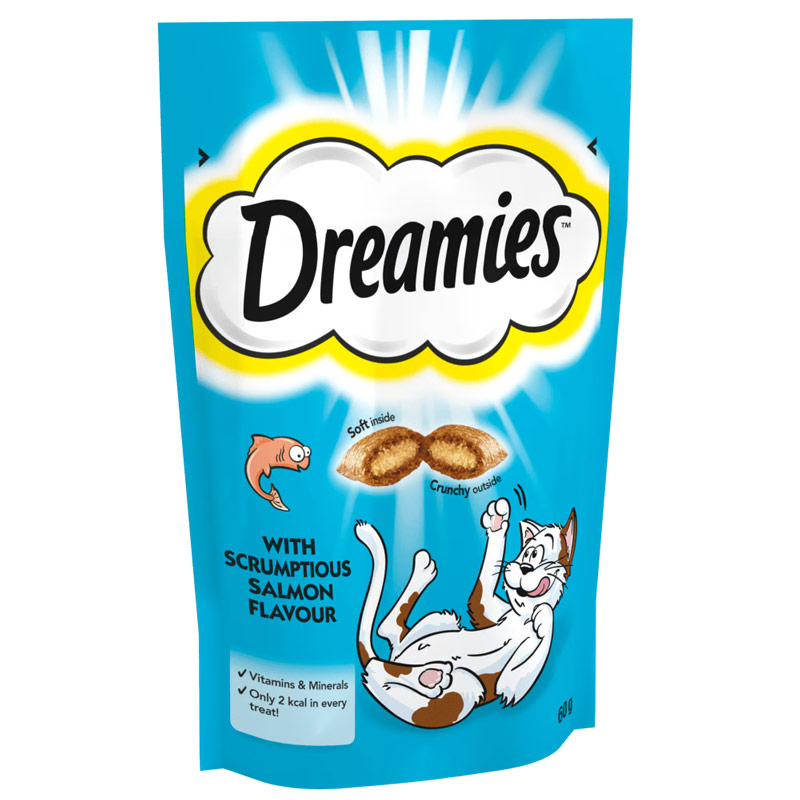 قیمت تشویقی گربه دریمیز با طعم ماهی Dreamies Cat Snack with Salmon